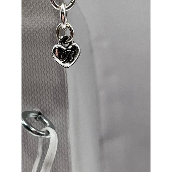 BRIGHTON Silver Tone w/ Patterned
Double Ring Pendant Snake
Chain Necklace for - Picture 7 of 12